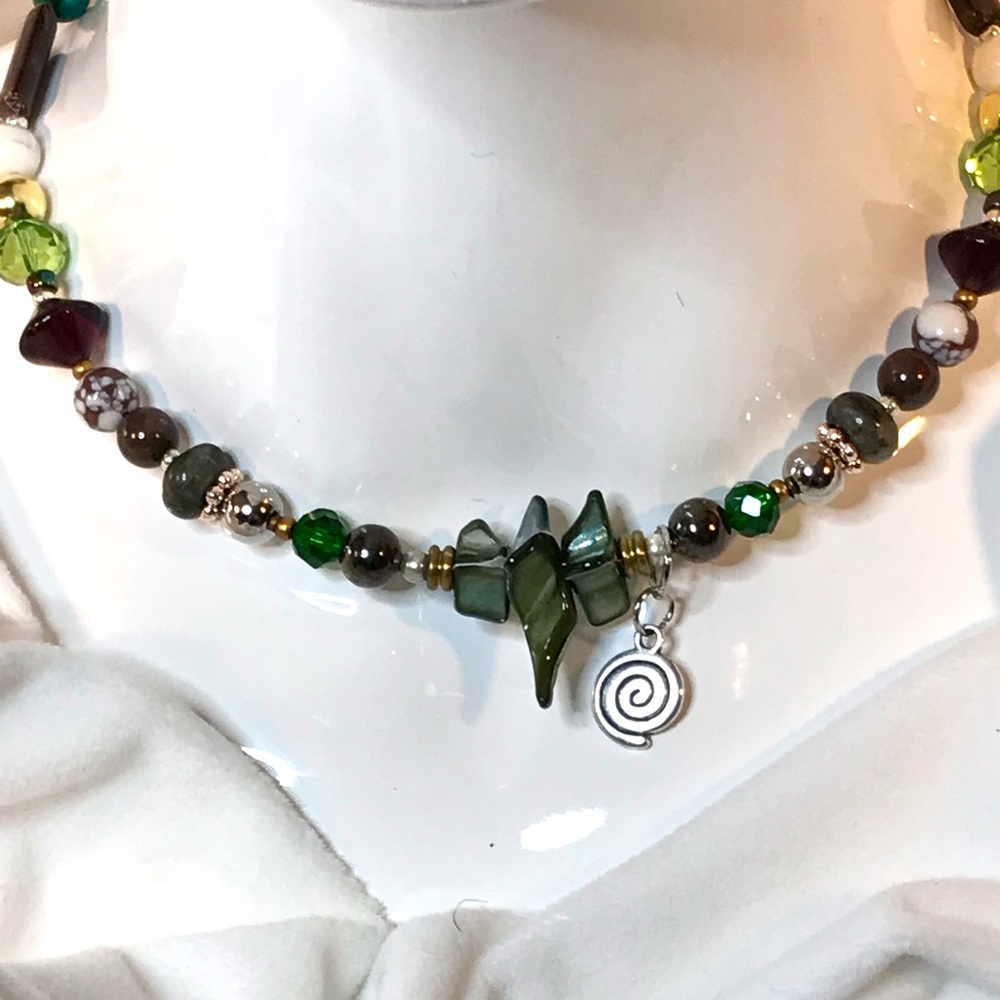 Handmade Pachamama Necklace, Vintage & Modern Elements (N07-2) New Without Tags - Picture 3 of 8
